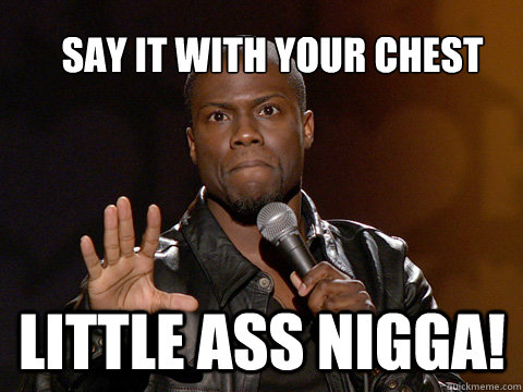 Say It With Your Chest
 Little Ass Nigga! - Say It With Your Chest
 Little Ass Nigga!  kevin hart twitter account
