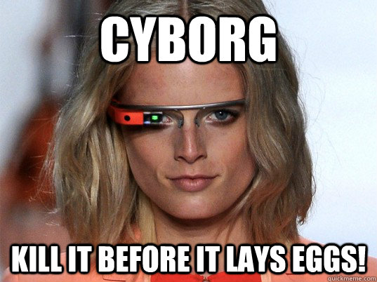 Cyborg Kill It before it lays eggs! - Cyborg Kill It before it lays eggs!  Google Glass