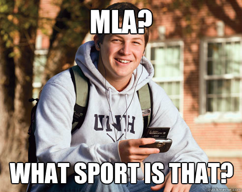 mla? what sport is that?  College Freshman