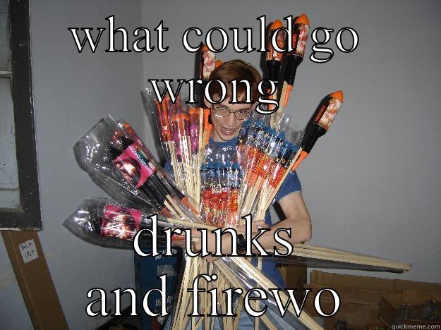 WHAT COULD GO WRONG DRUNKS AND FIREWORKS  Crazy Fireworks Nerd