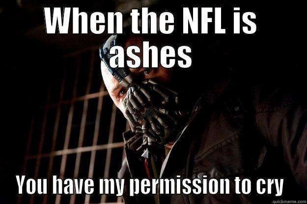 NFL Bane - WHEN THE NFL IS ASHES YOU HAVE MY PERMISSION TO CRY  Angry Bane