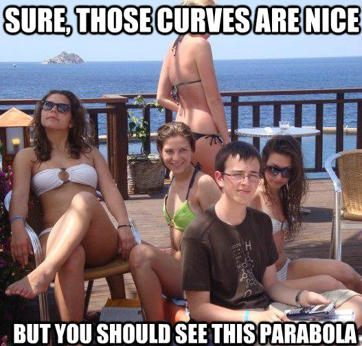 Sure, those curves are nice But you should see this parabola  Priority Peter