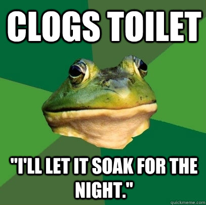 clogs toilet 