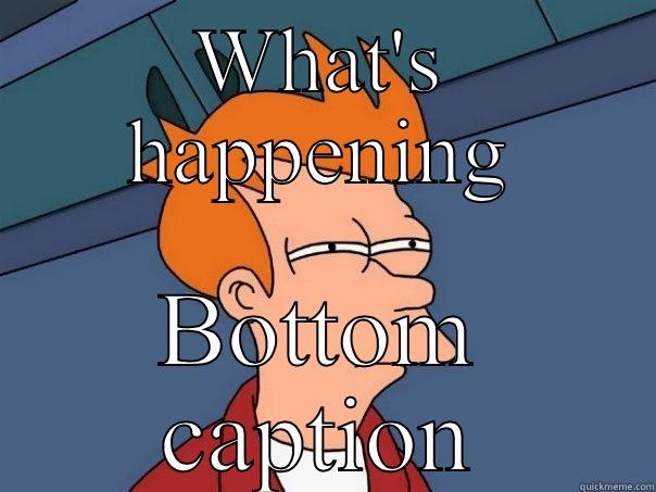 WHAT'S HAPPENING BOTTOM CAPTION Futurama Fry