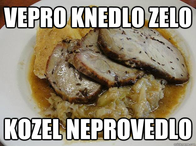 vepro knedlo zelo KOZEL NEPROVEDLO - vepro knedlo zelo KOZEL NEPROVEDLO  Misc