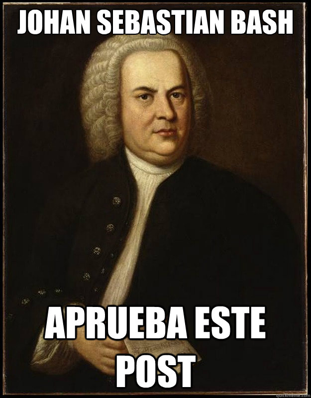 JOhan Sebastian bash aprueba este post  Bach