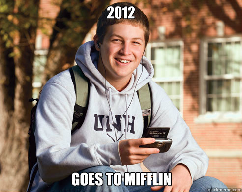 2012  Goes to Mifflin  College Freshman