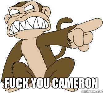  Fuck you cameron  Crazy monkey