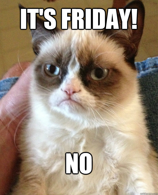 It's Friday! no - It's Friday! no  Grumpy Cat