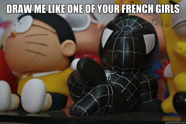 Draw me like one of your French girls   Sexy Spiderman