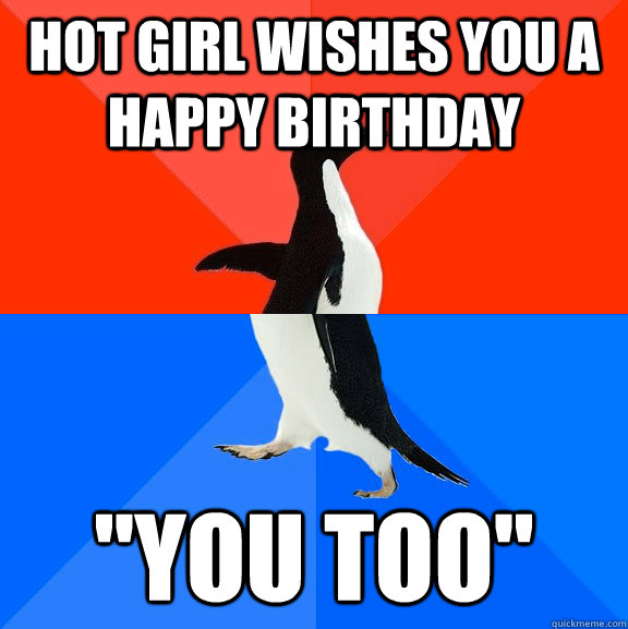 Hot girl wishes you a happy birthday 