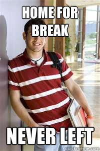 Home for break never left - Home for break never left  Community College Freshmen