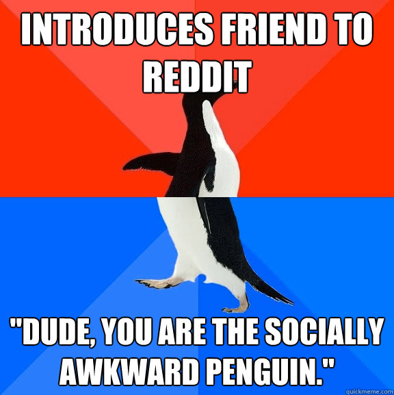 Introduces Friend to Reddit 