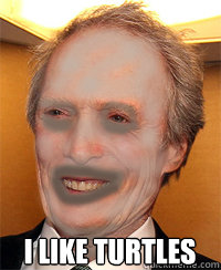 i like turtles - i like turtles  clint eastwood i like turtles