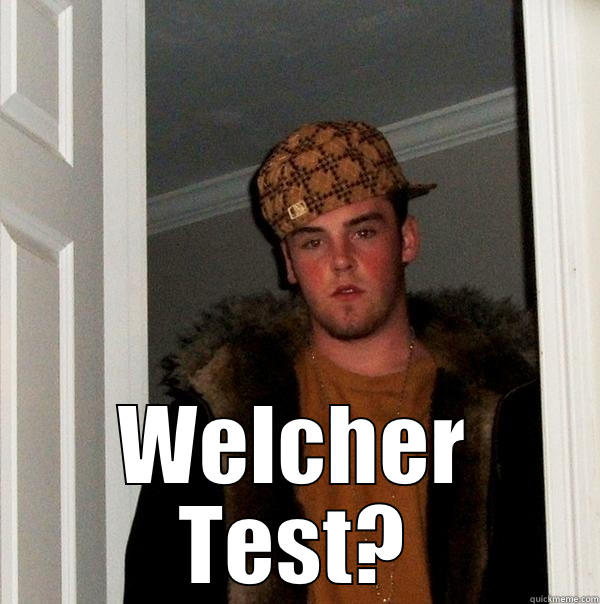 WELCHER TEST? Scumbag Steve