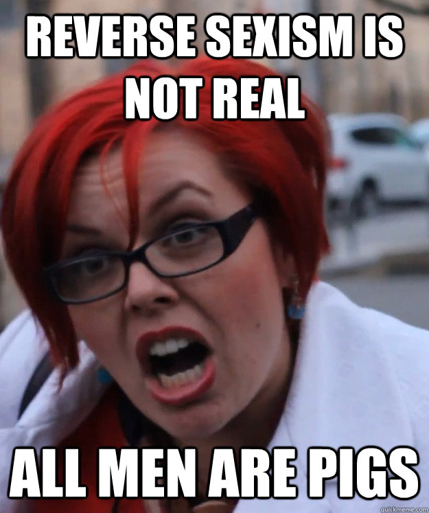 Reverse sexism is not real all men are pigs  