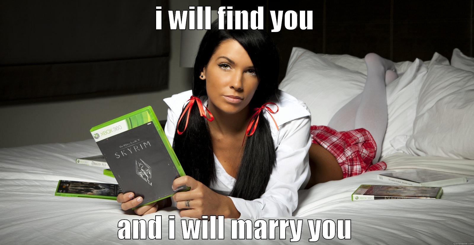 I WILL FIND YOU AND I WILL MARRY YOU Misc
