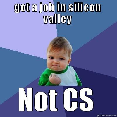 GOT A JOB IN SILICON VALLEY NOT CS Success Kid