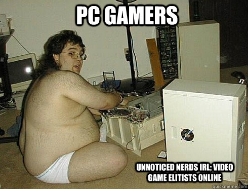 PC Gamers Unnoticed Nerds IRL; Video Game Elitists Online  
