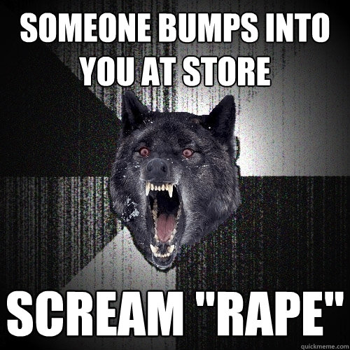 someone bumps into you at store scream 