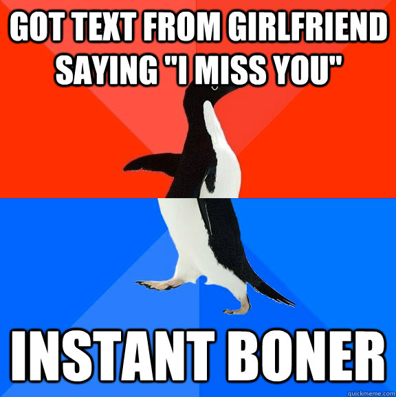 got text from girlfriend saying 