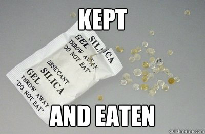 kept and eaten    