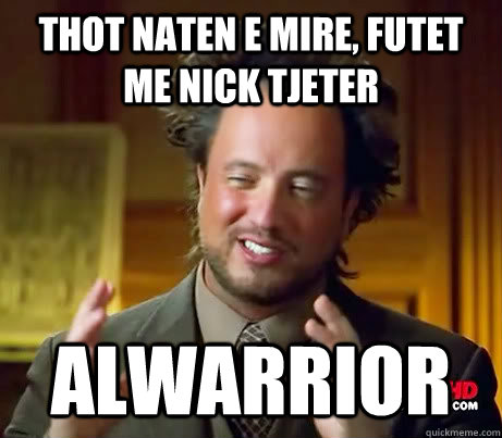 thot naten e mire, futet me nick tjeter alwarrior  Asians