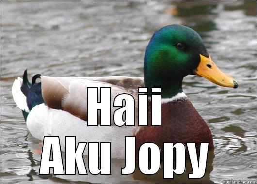  HAII AKU JOPY Actual Advice Mallard