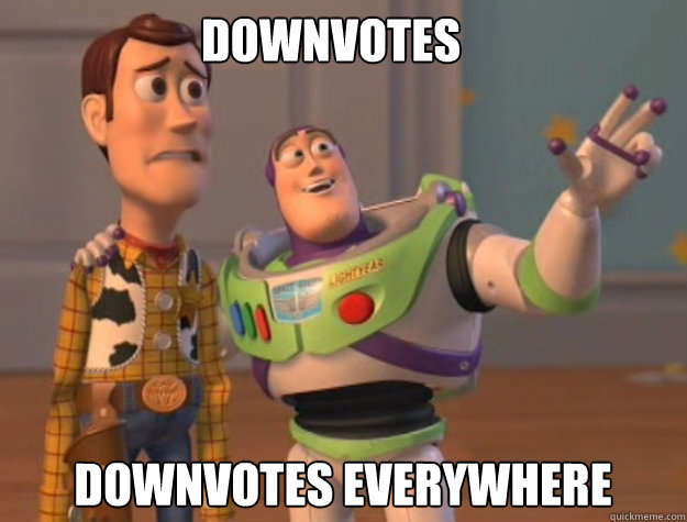 Downvotes Downvotes everywhere  buzz