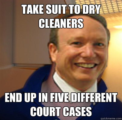 take suit to dry cleaners end up in five different court cases - take suit to dry cleaners end up in five different court cases  Good Guy J Devereux