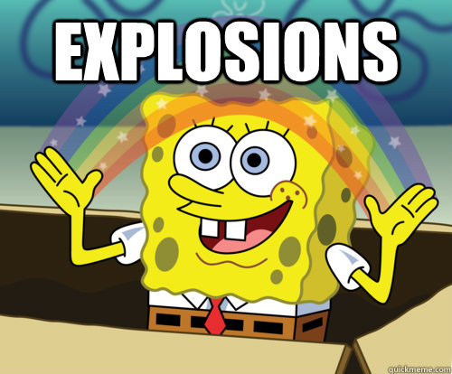 Explosions   Annoyed Sponge Bob Square Pants