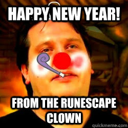 Happy new year! From the runescape clown - Happy new year! From the runescape clown  Misc