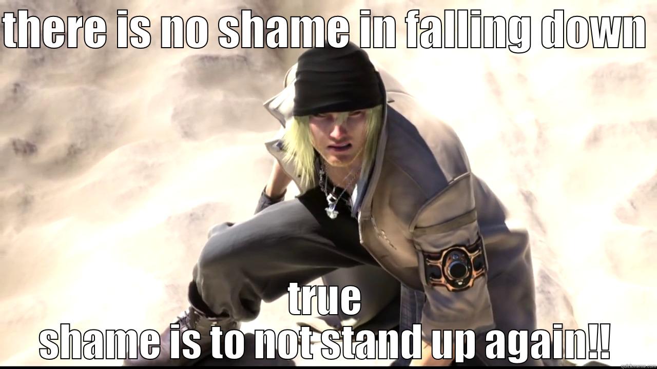 THERE IS NO SHAME IN FALLING DOWN  TRUE SHAME IS TO NOT STAND UP AGAIN!! Misc