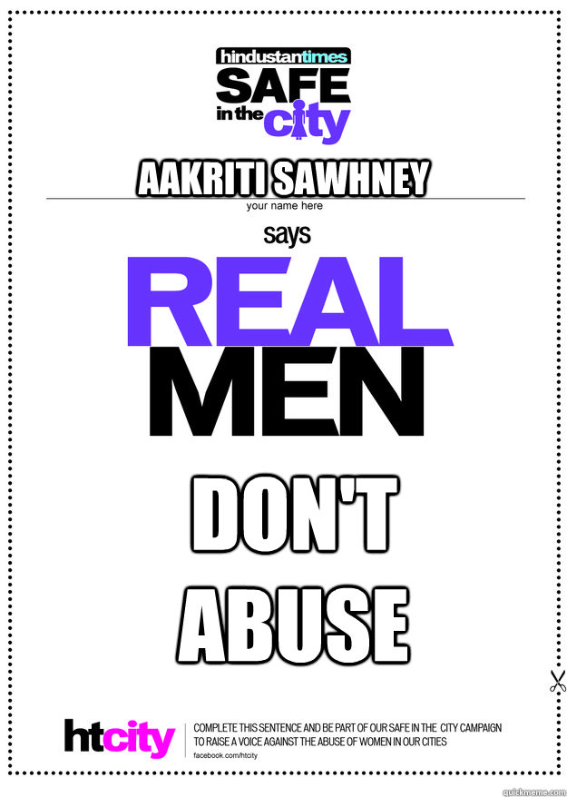 Aakriti Sawhney  Don't abuse  