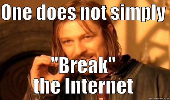 ONE DOES NOT SIMPLY  