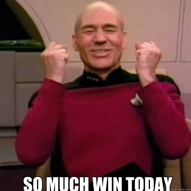  SO MUCH WIN TODAY -  SO MUCH WIN TODAY  Win Picard