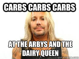 carbs carbs carbs at the arbys and the dairy queen  