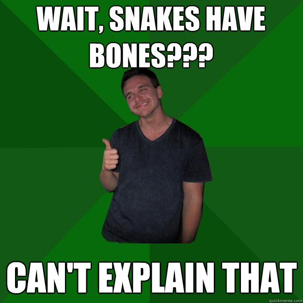 Wait, snakes have bones??? Can't explain that - Wait, snakes have bones??? Can't explain that  Jordan Meme