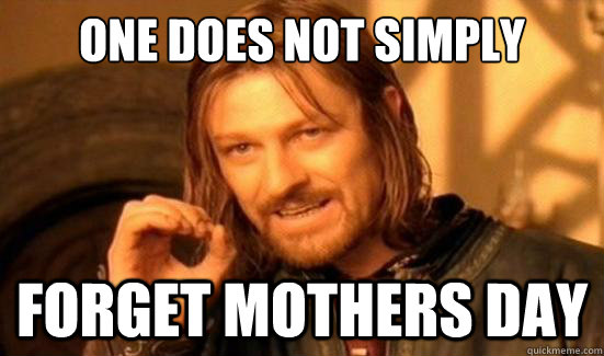 One Does Not Simply forget mothers day  Boromir