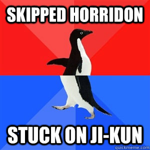 Skipped Horridon Stuck on Ji-Kun  Socialy Awesomeawkward penguin