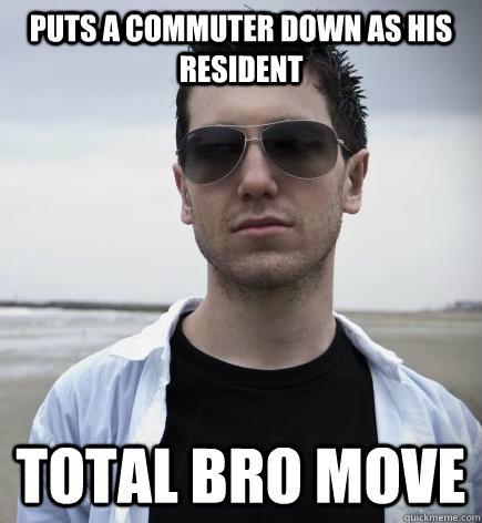 Puts a commuter down as his resident Total Bro Move - Puts a commuter down as his resident Total Bro Move  TotalBroMove