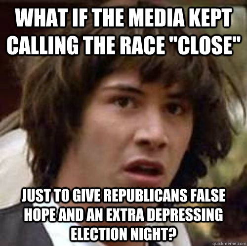 What if the media kept calling the race 