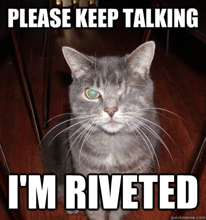 please keep talking i'm riveted - please keep talking i'm riveted  Sarcasticat