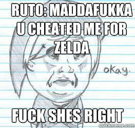 Ruto: MaddaFukka U Cheated Me For Zelda Fuck She´s Right  Okay Link