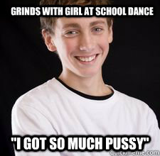 grinds with girl at school dance 