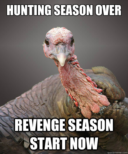 hunting season over revenge season start now - hunting season over revenge season start now  Revenge Turkey