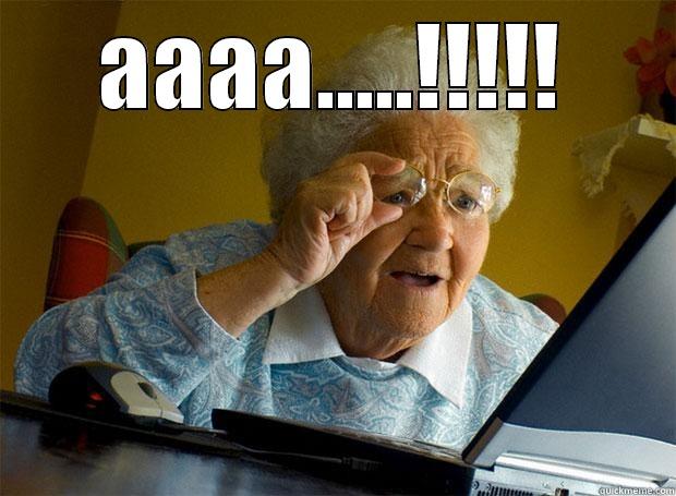 AAAA.....!!!!!  Grandma finds the Internet