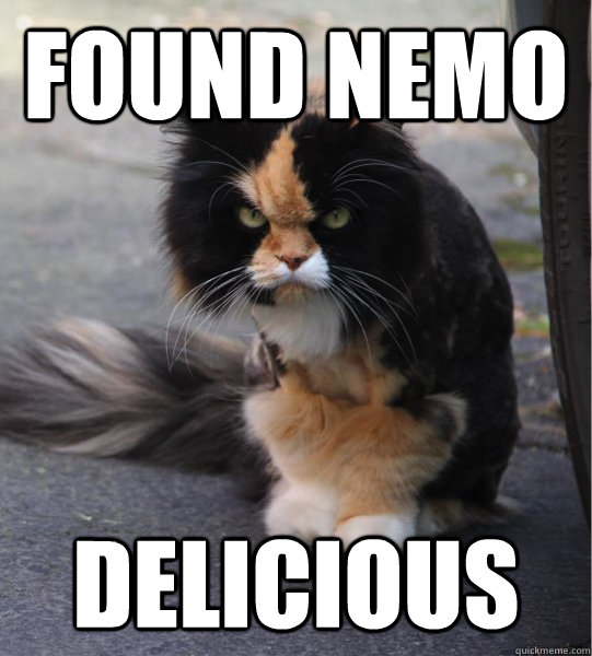 Found nemo delicious  Evil Cat