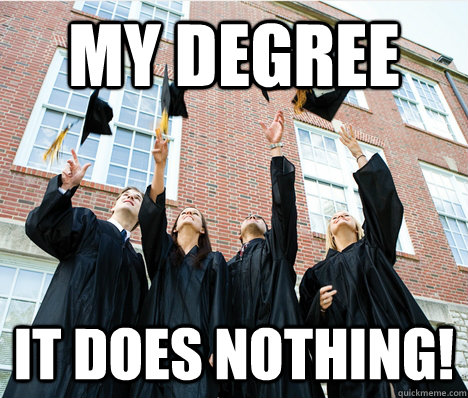 My degree it does nothing! - My degree it does nothing!  Graduation