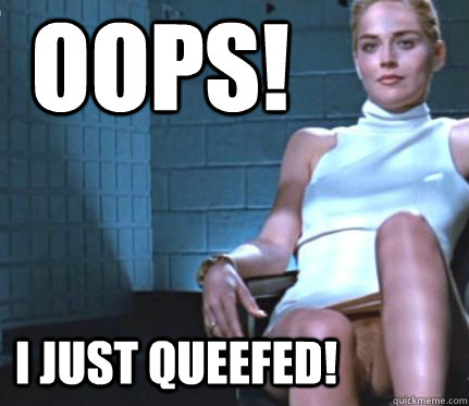 oops! I just queefed!  